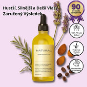 Přírodní olej pro růst vlasů