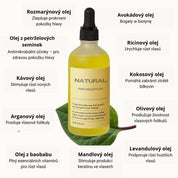 Přírodní olej pro růst vlasů